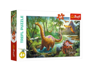 Puzzle Wędrówka Dinozaurów Trefl 60el