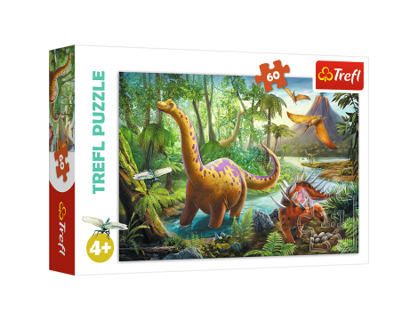 Puzzle Wędrówka Dinozaurów Trefl 60el