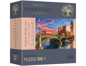 Puzzle Drewniane Pałac Westminsterski Big Ben Londyn Trefl 500+1el