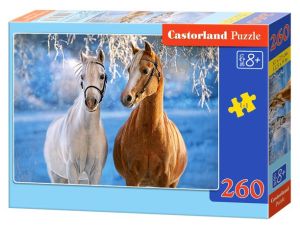 Puzzle Zimowe Konie Castorland 260el