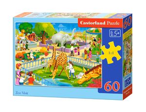 Puzzle Wizyta W ZOO Castorland 60el