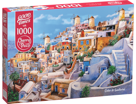 Puzzle Barwy Santorini Grecja CherryPazzi 1000el