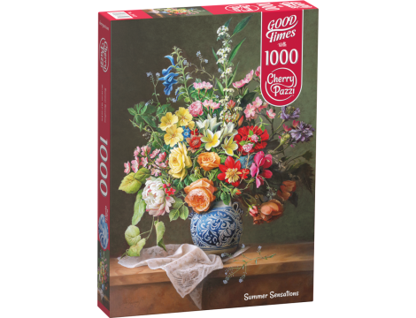 Puzzle Letnie Kwiaty W Wazonie CherryPazzi 1000el