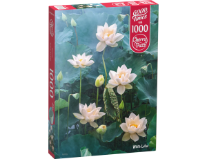 Puzzle Białe Kwiaty Lotosu CherryPazzi 1000el