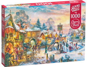 Puzzle Zimowy Zmierzch CherryPazzi 1000el