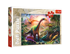 Puzzle Świat Dinozaurów Trefl 100el