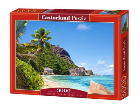 Puzzle Tropikalna Plaża Seszele Castorland 3000el