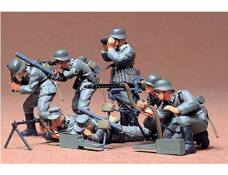 Zestaw Figurek German Machine Gun Troops Tamiya