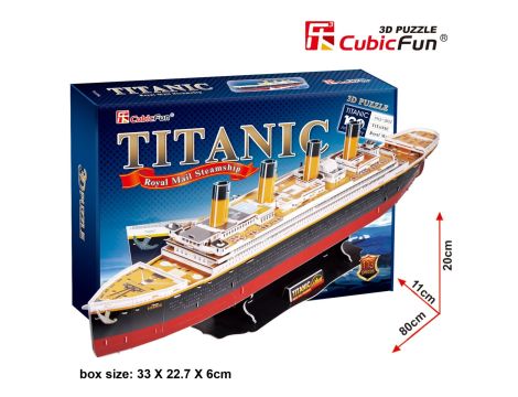 Puzzle 3D Titanic Duży Cubic Fun - 3