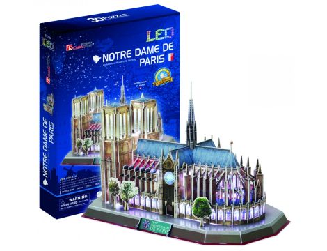 Puzzle 3D Notre Dame LED Cubic Fun