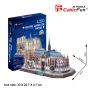 Puzzle 3D Notre Dame LED Cubic Fun - 3