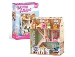 Puzzle 3D Domek Dla Lalek Dreamy Cubic Fun