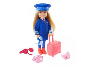 Lalka Barbie Chelsea Pilotka Mattel