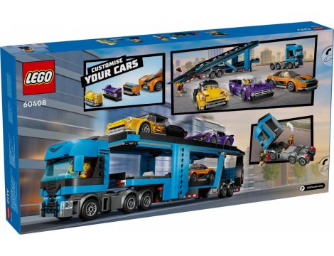 Klocki  Laweta Z Samochodami Sportowymi LEGO City 60408 - 3