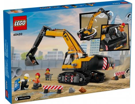 Klocki  Żółta Koparka LEGO City 60420 - 3