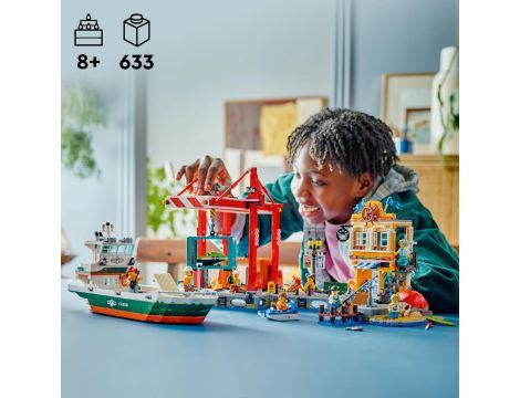 Klocki  Nadmorski Port Ze Statkiem Towarowym LEGO City 60422 - 5