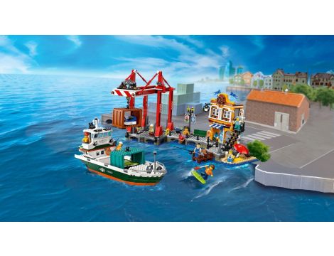 Klocki  Nadmorski Port Ze Statkiem Towarowym LEGO City 60422 - 10