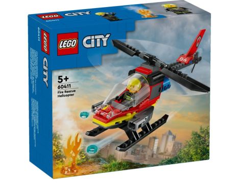 Klocki Strażacki Helikopter Ratunkowy LEGO City 60411