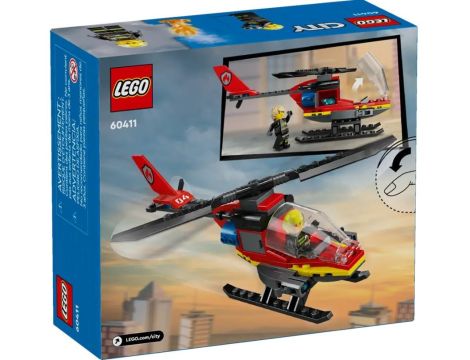 Klocki Strażacki Helikopter Ratunkowy LEGO City 60411 - 4