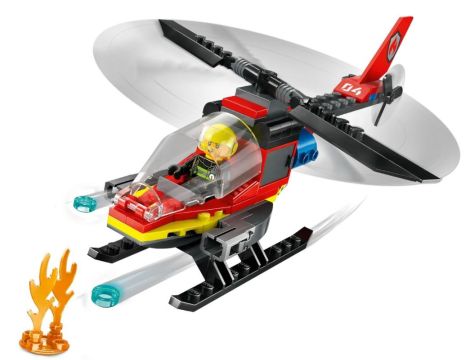 Klocki Strażacki Helikopter Ratunkowy LEGO City 60411 - 7