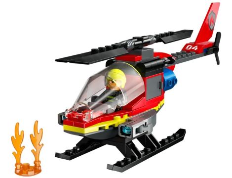 Klocki Strażacki Helikopter Ratunkowy LEGO City 60411 - 8