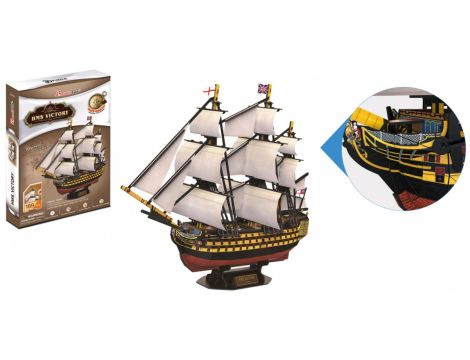 Puzzle 3D Żaglowiec HMS Victory Cubi Fun - 3