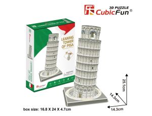 Puzzle 3D Krzywa Wieża W Pizie Cubic Fun - image 2