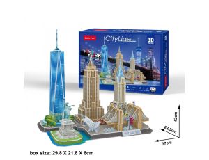 Puzzle 3D City Line New York Cubic Fun