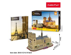 Puzzle 3D Notre Dame National Geographic Cubic Fun