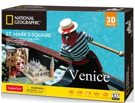 Puzzle 3D Wenecja National Geographic Cubic Fun