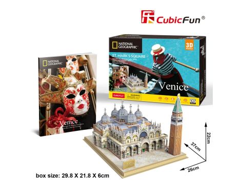 Puzzle 3D Wenecja National Geographic Cubic Fun - 3