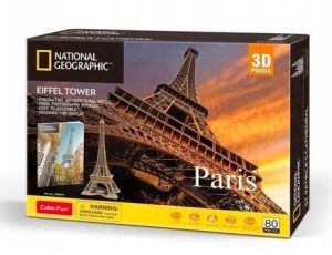 Puzzle 3D National Geographic Paryż Wieża Eiffla Cubic Fun