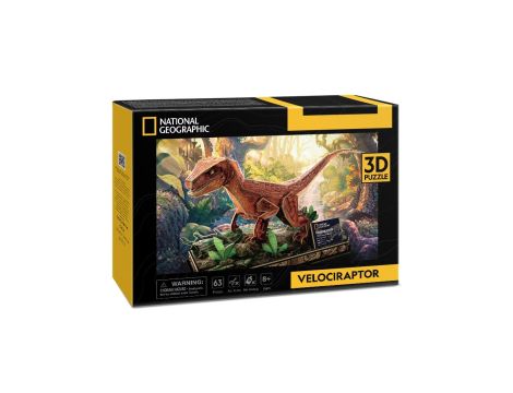 Puzzle 3D Welociraptor National Geographic Cubic Fun