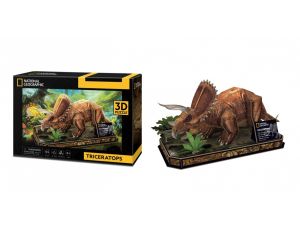 Puzzle 3D Triceratops National Geographic Cubic Fun - image 2