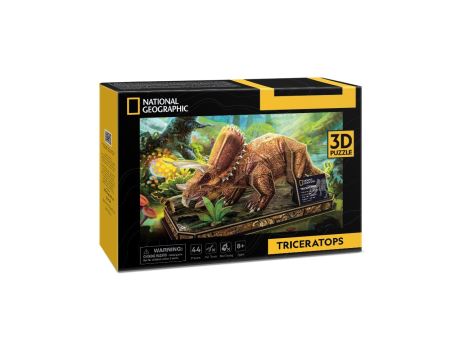 Puzzle 3D Triceratops National Geographic Cubic Fun