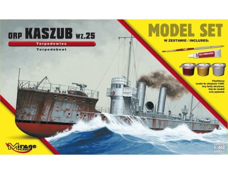 Model Okrętu ORP Kaszub Set Mirage