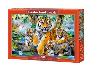 Puzzle Tygrysy Przy Potoku Castorland 1000el