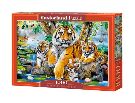 Puzzle Tygrysy Przy Potoku Castorland 1000el