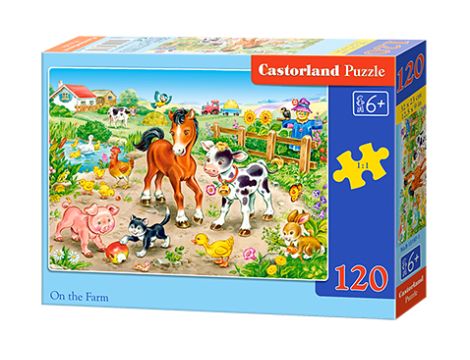 Puzzle Zwierzęta Na Farmie Castorland 120el