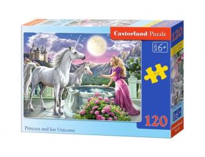 Puzzle Księżniczka I Jednorożce Castorland 120el