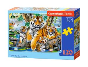 Puzzle Tygrysy Przy Potoku Castorland 120el