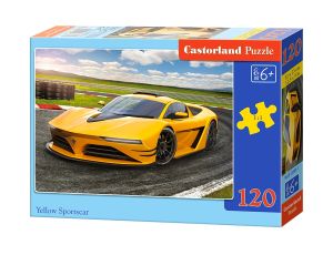 Puzzle Żółty Samochód Sportowy Castorland 120el