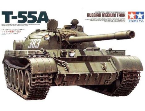 Model Czołgu Soviet Tank T-55A Tamiya