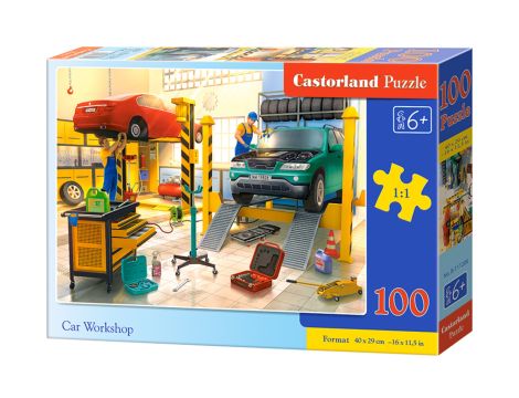 Puzzle Warsztat Samochodowy Castorland 100el