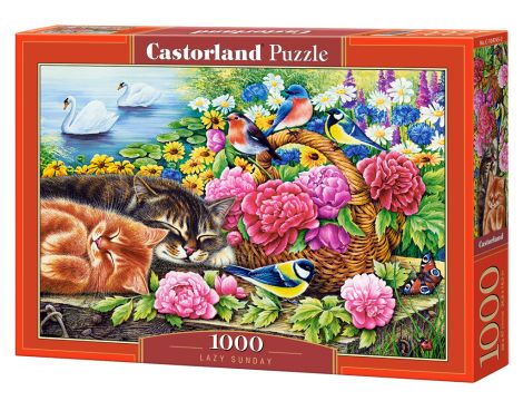 Puzzle Koty Leniwa Niedziela Castorland 1000el