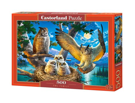 Puzzle Hobby Sowia Rodzina Castorland 500el