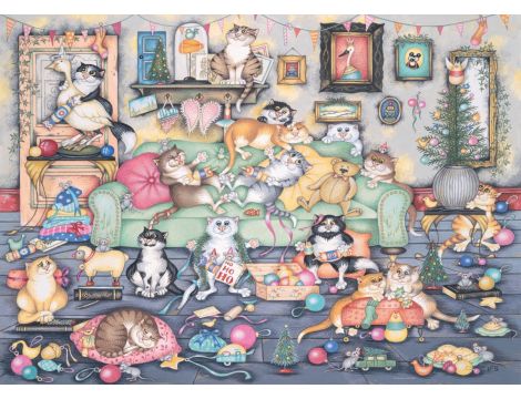 Puzzle Koty Świata Ravensburger 1000el - 2