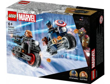 Klocki Motocykle Czarnej Wdowy I Kapitana Ameryki LEGO Super Heroes 76260 - 6