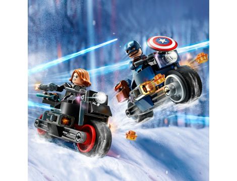 Klocki Motocykle Czarnej Wdowy I Kapitana Ameryki LEGO Super Heroes 76260 - 7