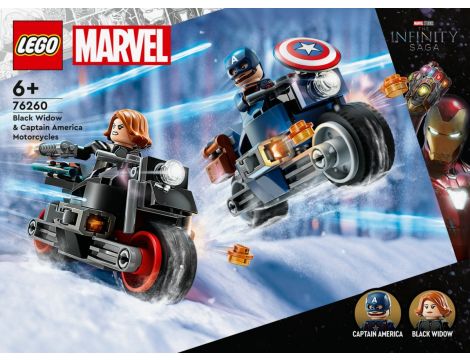 Klocki Motocykle Czarnej Wdowy I Kapitana Ameryki LEGO Super Heroes 76260 - 9